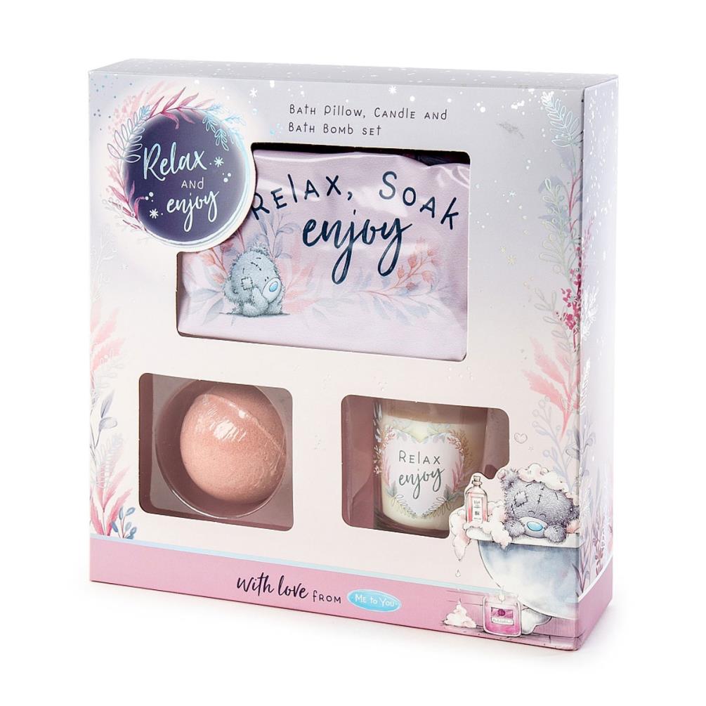 Bath Pillow, Scented Candle & Bath Bomb Me to You Bear Gift Set Extra Image 1